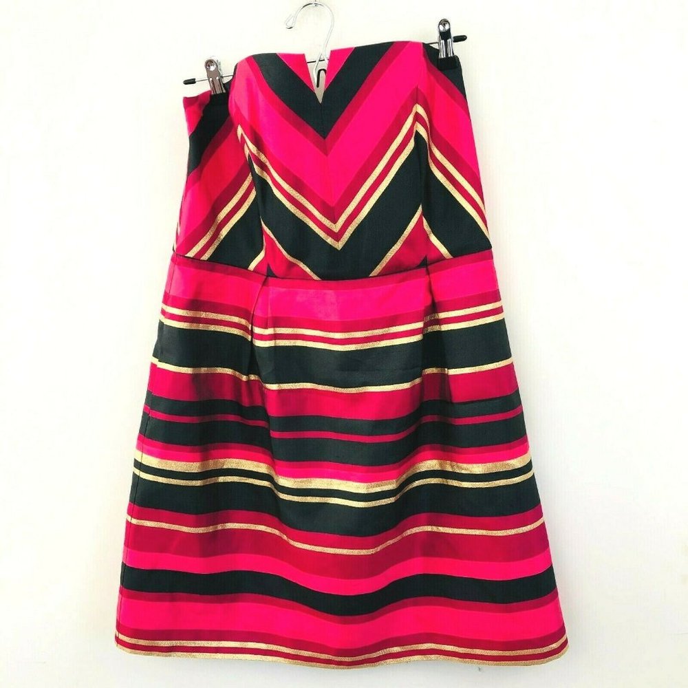 Vineyard Vines Silk Strapless Cocktail Dress